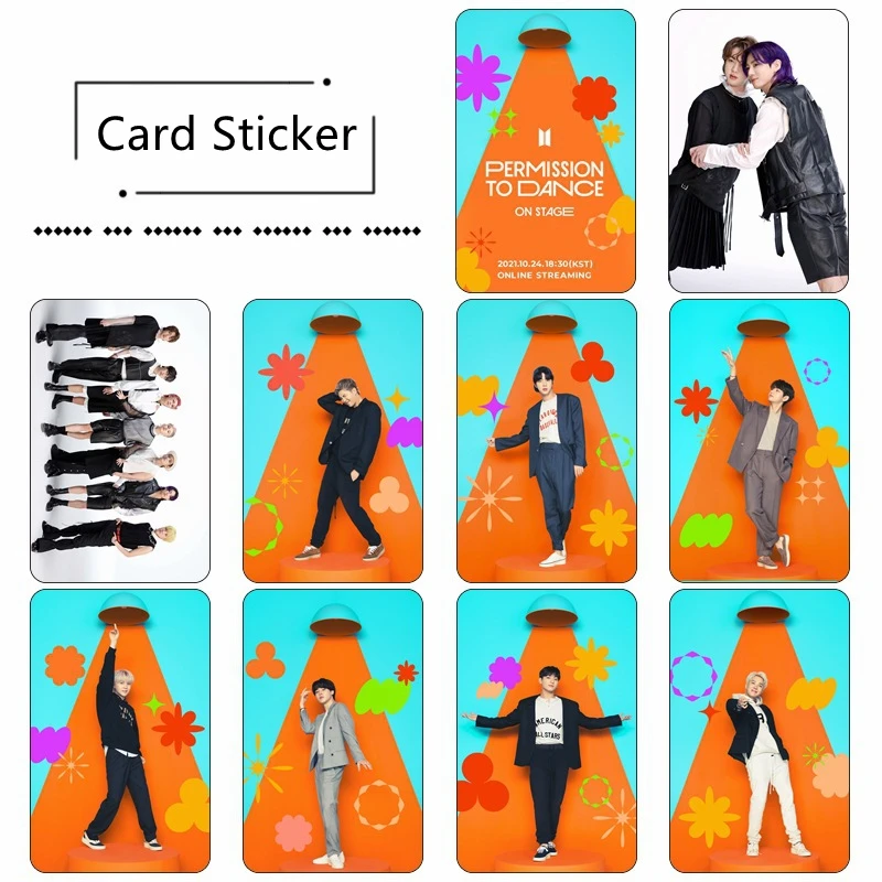 

Оптовая продажа стикеров Kpop Back to Nature Bangtan Boys, Стикеры для карт, новинка, альбом, разрешение танцевать на старых кристаллах, стикер для карт