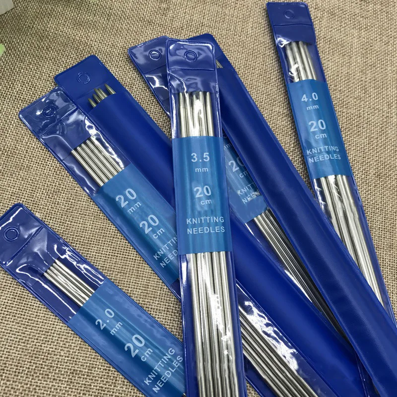 Спицы прямые из нержавеющей стали для вязания 35 шт./компл. 20 см | Дом и сад