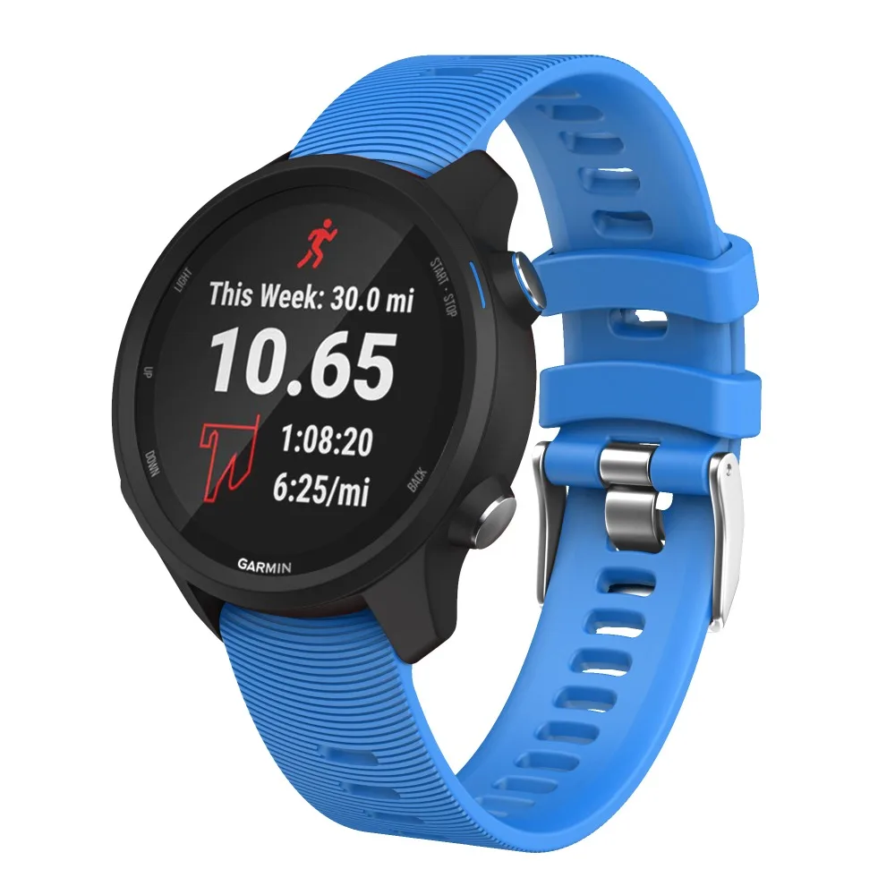 Ремешок для часов Garmin 245 ремешок 20 мм силиконовый спортивный Сменный ремень Forerunner