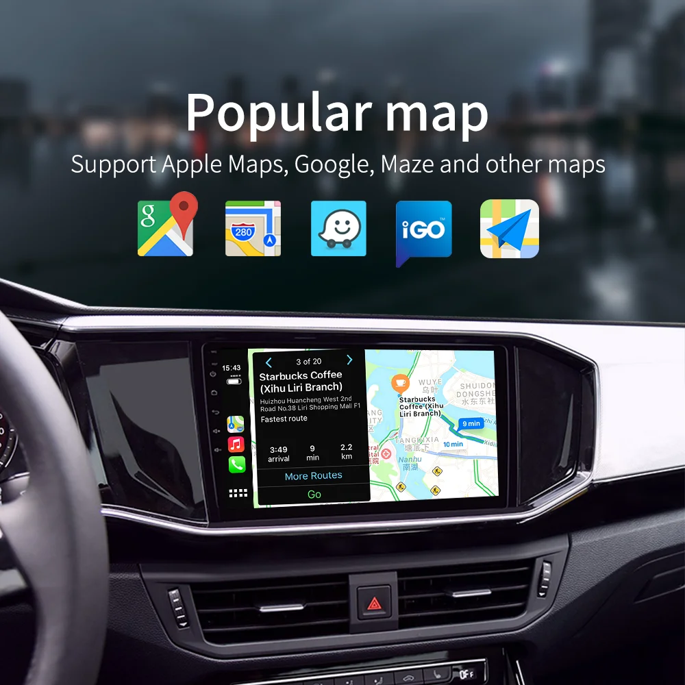 Комплект беспроводной тележки для Apple Carplay carplay адаптер Android автоадаптер Mirrorlink Siri
