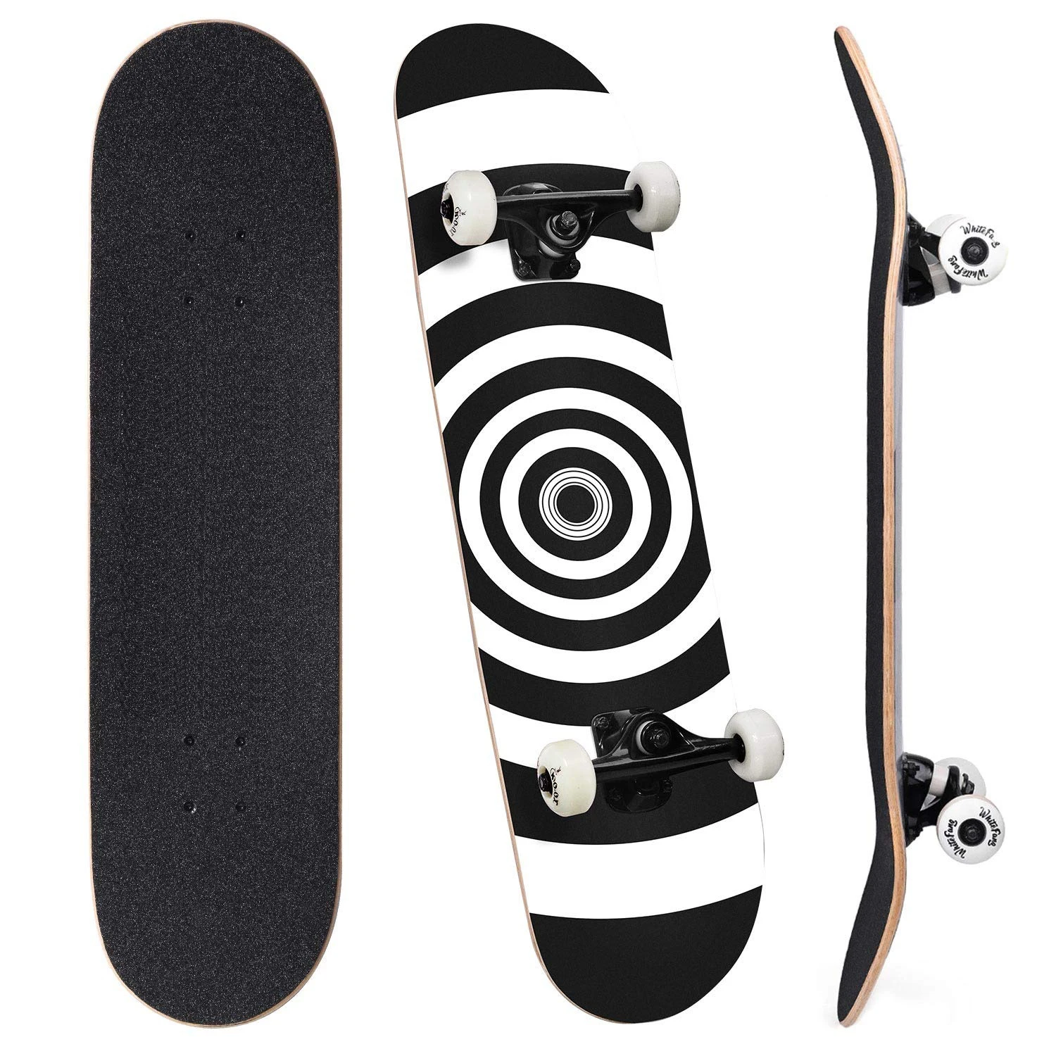 

Skateboards Complete Skateboard 31 x 7.88 for Kids, Youths, Teens, Beginners, and Adults, 7 Layers Radial Concave Standard Canad