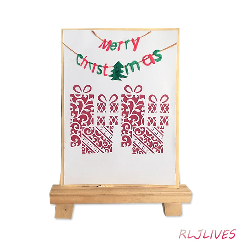 Счастливого Рождества подарок трафареты для резки металла рукоделия фотоальбом