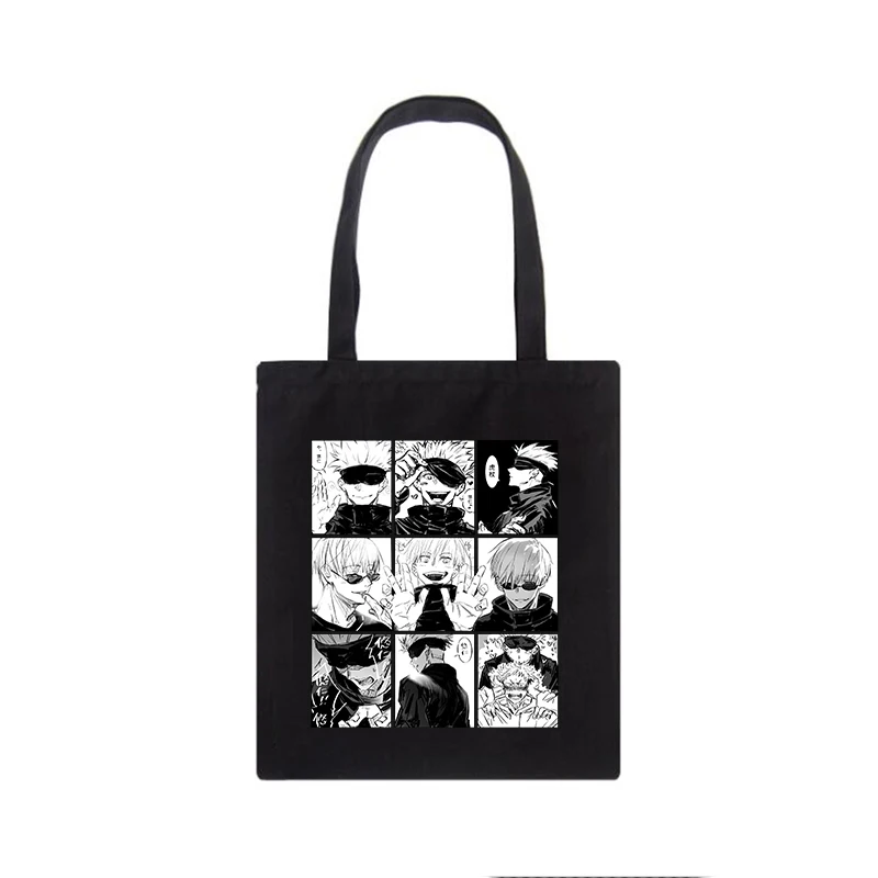 

Japanse Anime Canvas Tas Casual Punk Gothic Grote Capaciteit Shopper Bag Gothic Vrouwen Schoudertas Bolsas Femininas Baratas