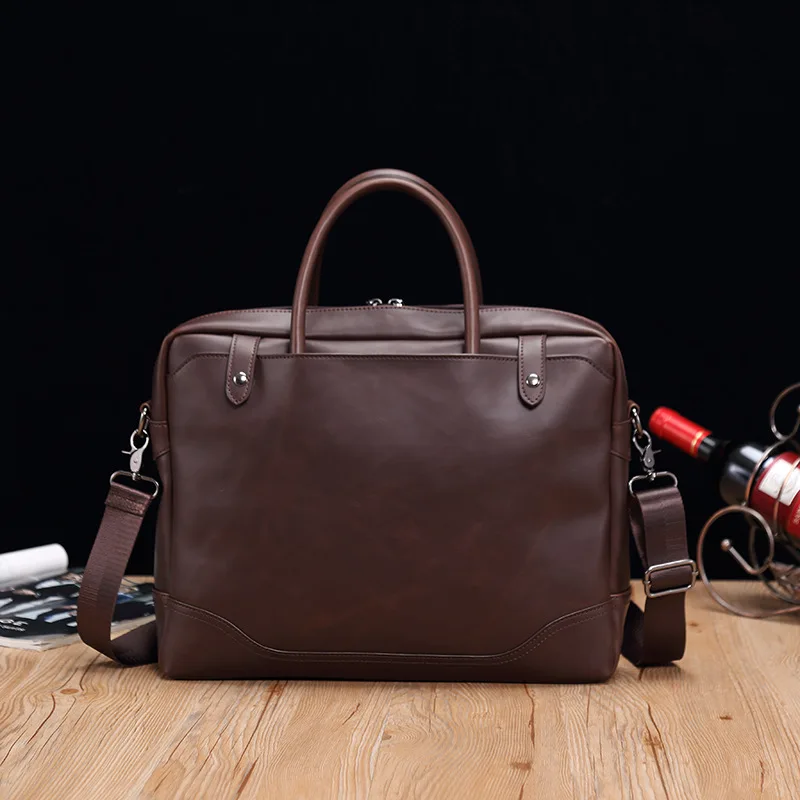 Портфель мужской из искусственной кожи водонепроницаемый большой мессенджер на