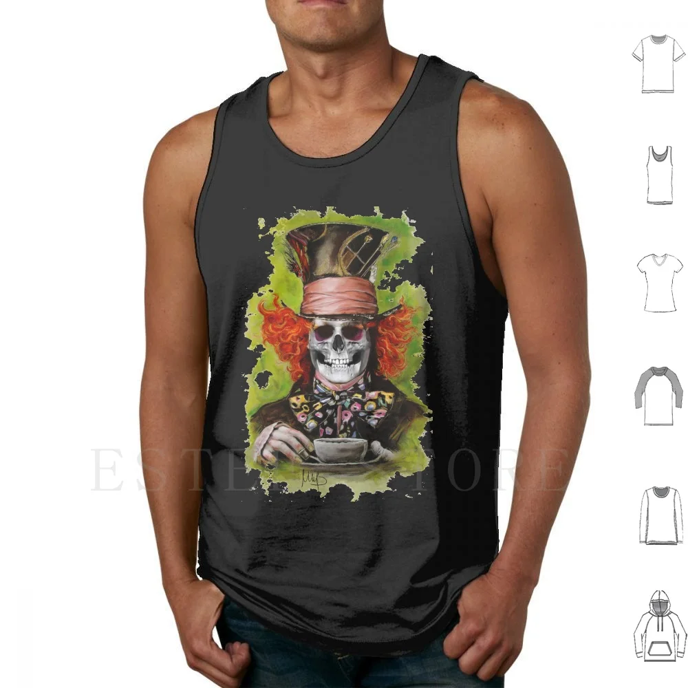 

Tank Tops Vest Cotton Alice In Actor Story Movie Skull