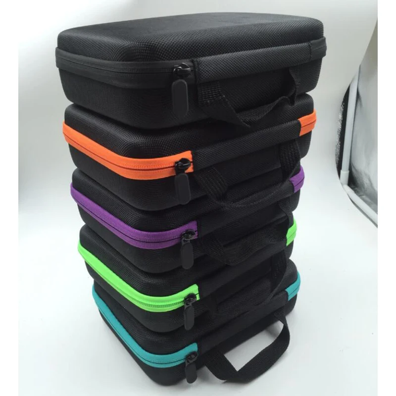 

30 Bottles Diamond Painting Box Diamond Embroidery Tools Container Storage Box Carry Case Holder Hand Bag Zipper