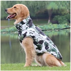 Куртка для собак крупных пород, водонепроницаемая, светоотражающая, теплая, зимняя одежда для больших собак, лабрадоров, Комбинезоны для чихуахуа, Мопса