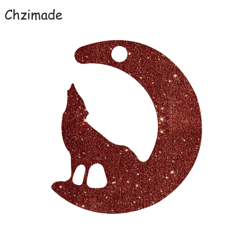 Chzimade Волк Луна Форма силиконовые формы для эпоксидной смолы ключевая цепь кулон