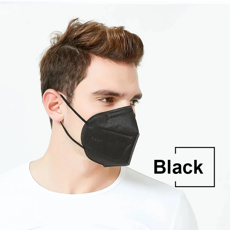 

10/100pcs KN95 Masks Adult 5 Layer Filter Respirator Mouth Cap Dustproof KN95MASK Protective Mascarilla Breathable n95 Face Mask