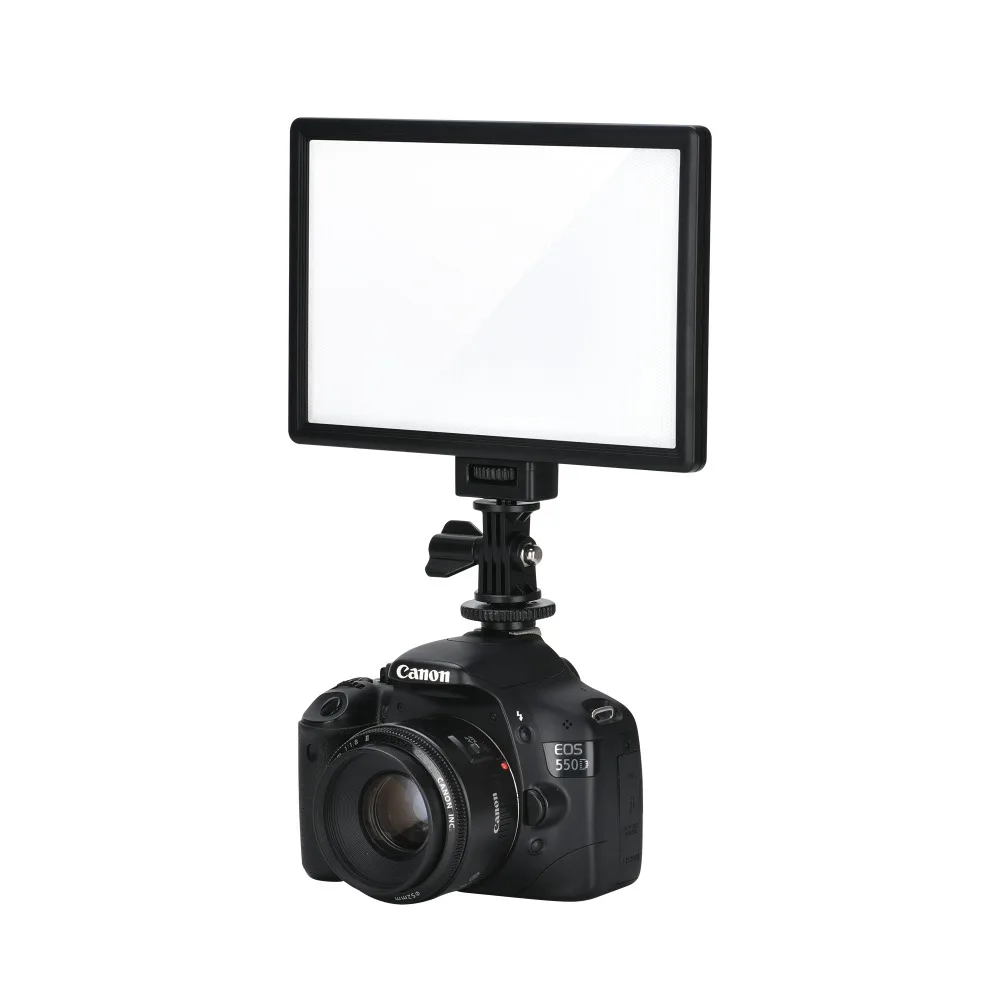 

Viltrox L116T Slim LCD Display Bi-Color Dimmable DSLR Video LED Light +2 Batteries +Charger for Canon Nikon Camera DV Camcorder