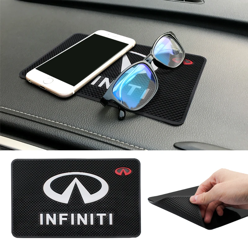 

1pcs Car Non-Slip Mat Auto Dashboard Phone Anti-Slip Mat For Infiniti FX35 Q50 Q30 ESQ QX50 QX60 QX70 EX JX35 Car Accessories