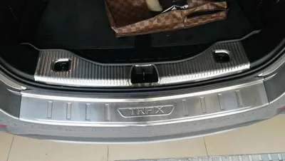 

For Chevrolet TRAX 2017 2018 Stainless Steel New Style Inner and Outer Rear Bumper Protector Sill Plate Cover Trim 2 Pcs / set