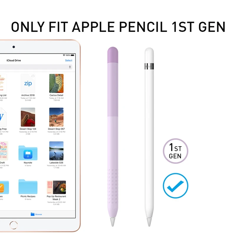 

Suitable for Apple 1st Generation Touch pen Protective Sleeve Silicone Protective Sleeve Rainbow Gradient Color Silicone Case
