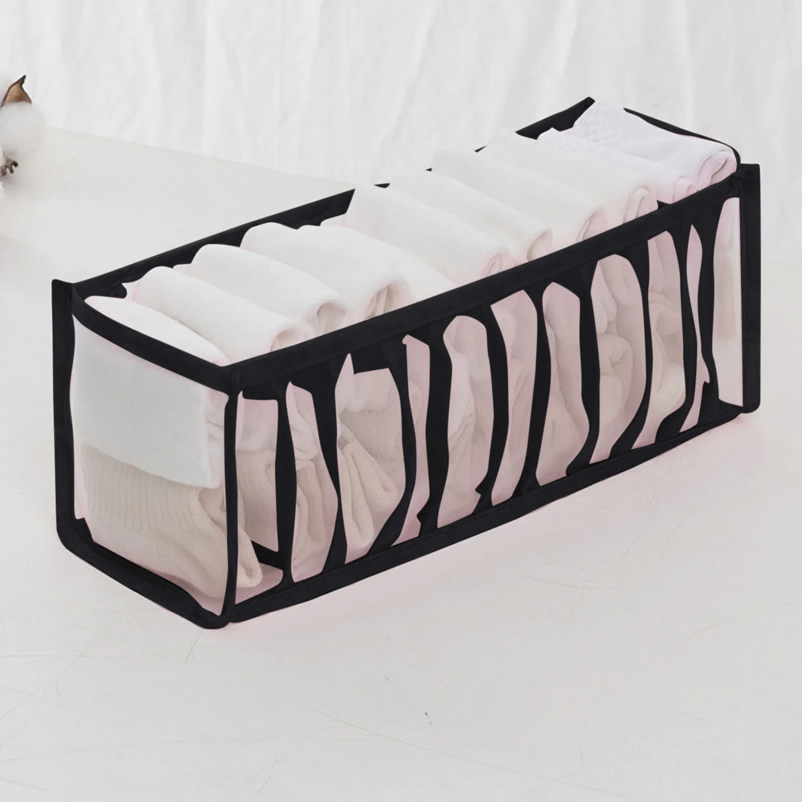 

Household Foldable Mesh Underwear Storage Box Socks Bra And Panties