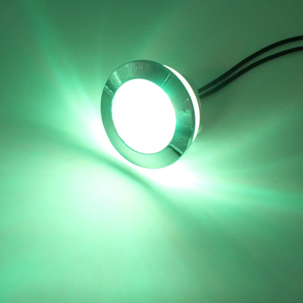 10 шт. утопленный водонепроницаемый изменяющий цвет RGB светодиодный подводный спа