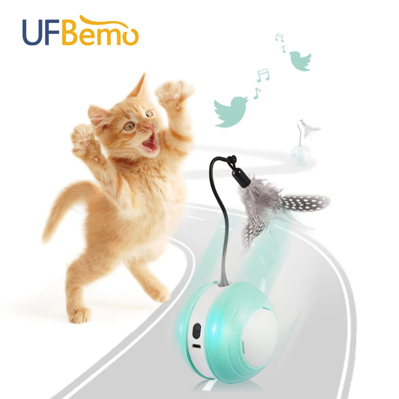 Умная игрушка для кошек режим звука птицы зарядка через USB товары бега игрушки