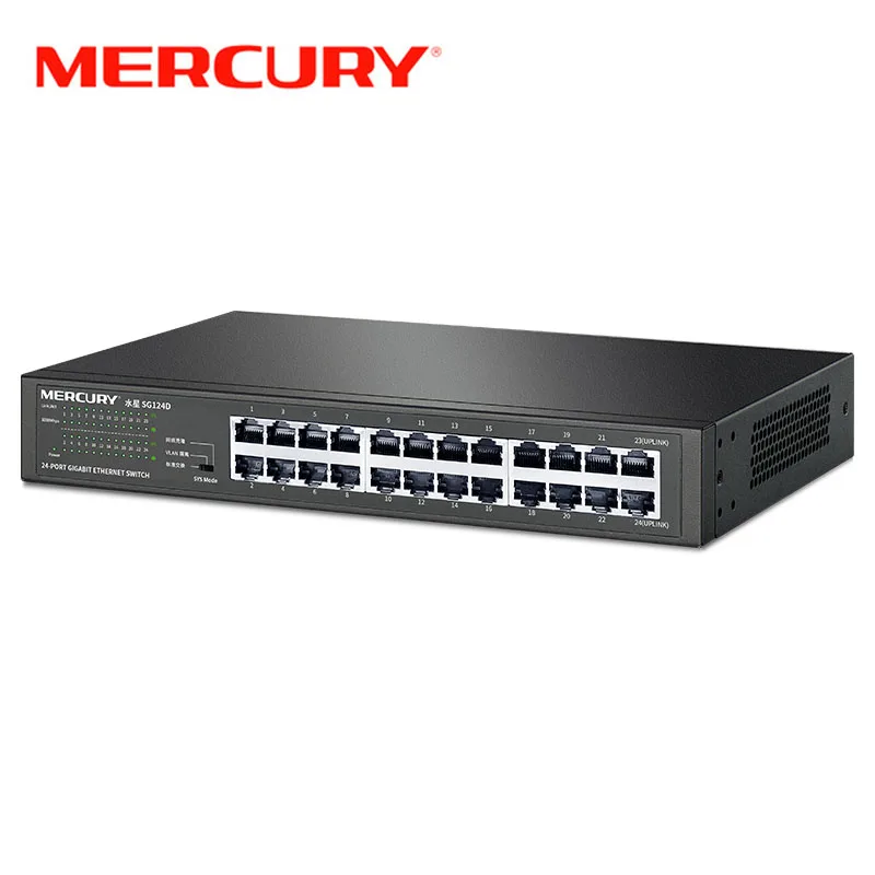 MERCURY SG124D 24 портовый гигабитный коммутатор 10/100/1000 Мбит/с|Сетевые коммутаторы| |