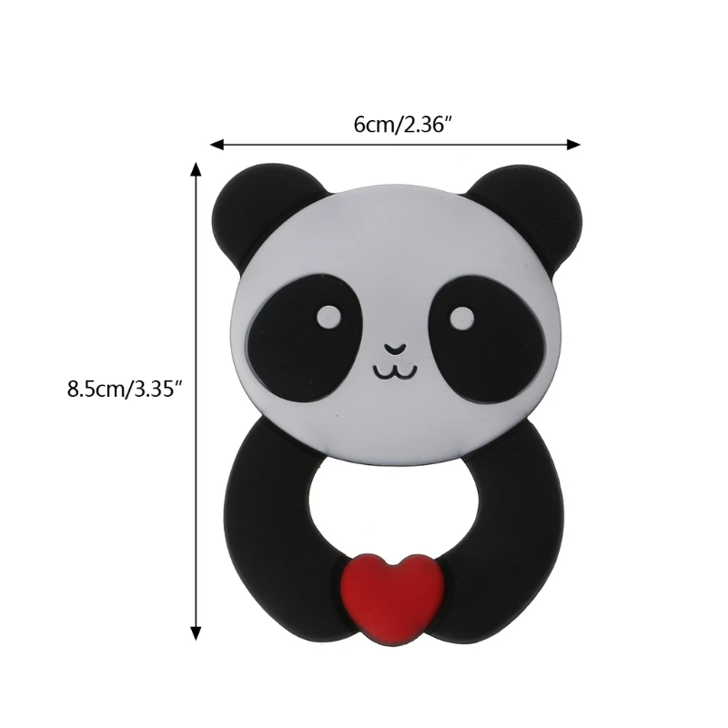 

Panda Baby Teethers Pendant Necklace Accessory BPA Free Silicone Chew Toys