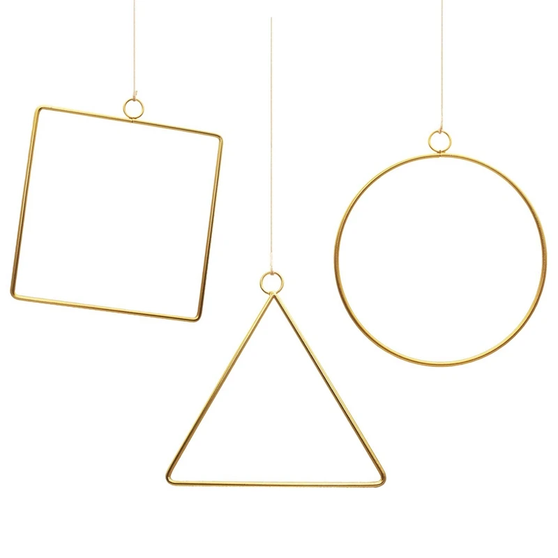 3 упаковки Геометрическая линия круглая тройная угловая квадратная рамка для