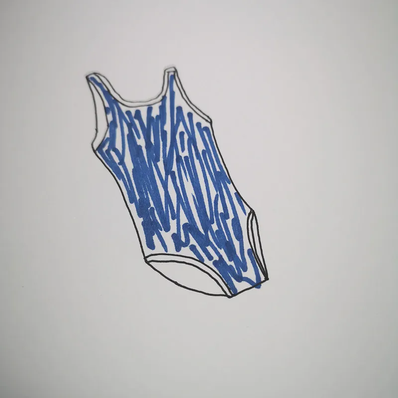 

Girls' one-piece swimsuit