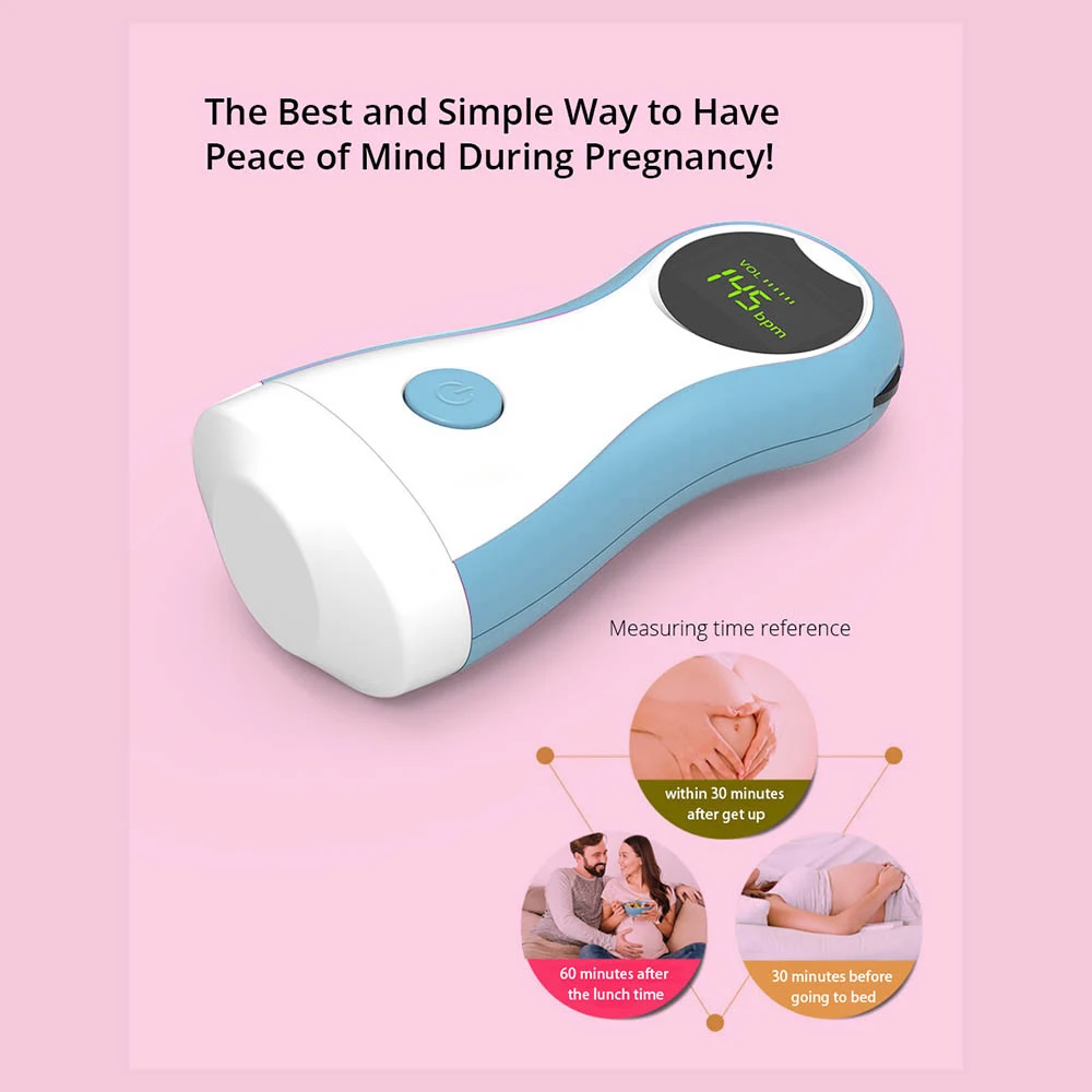 

Monitor Doppler Heartbeat Rate Doppler Fetal Heart Rate Portable Monitor Fetus-Voice Meter With Earphone Maternal Child Supplies