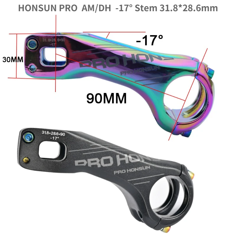Ствол для горного велосипеда HONSUN PRO DH/AM/XC -17 ° ствол 31 8*28 6 мм 70 90 DH | Спорт и