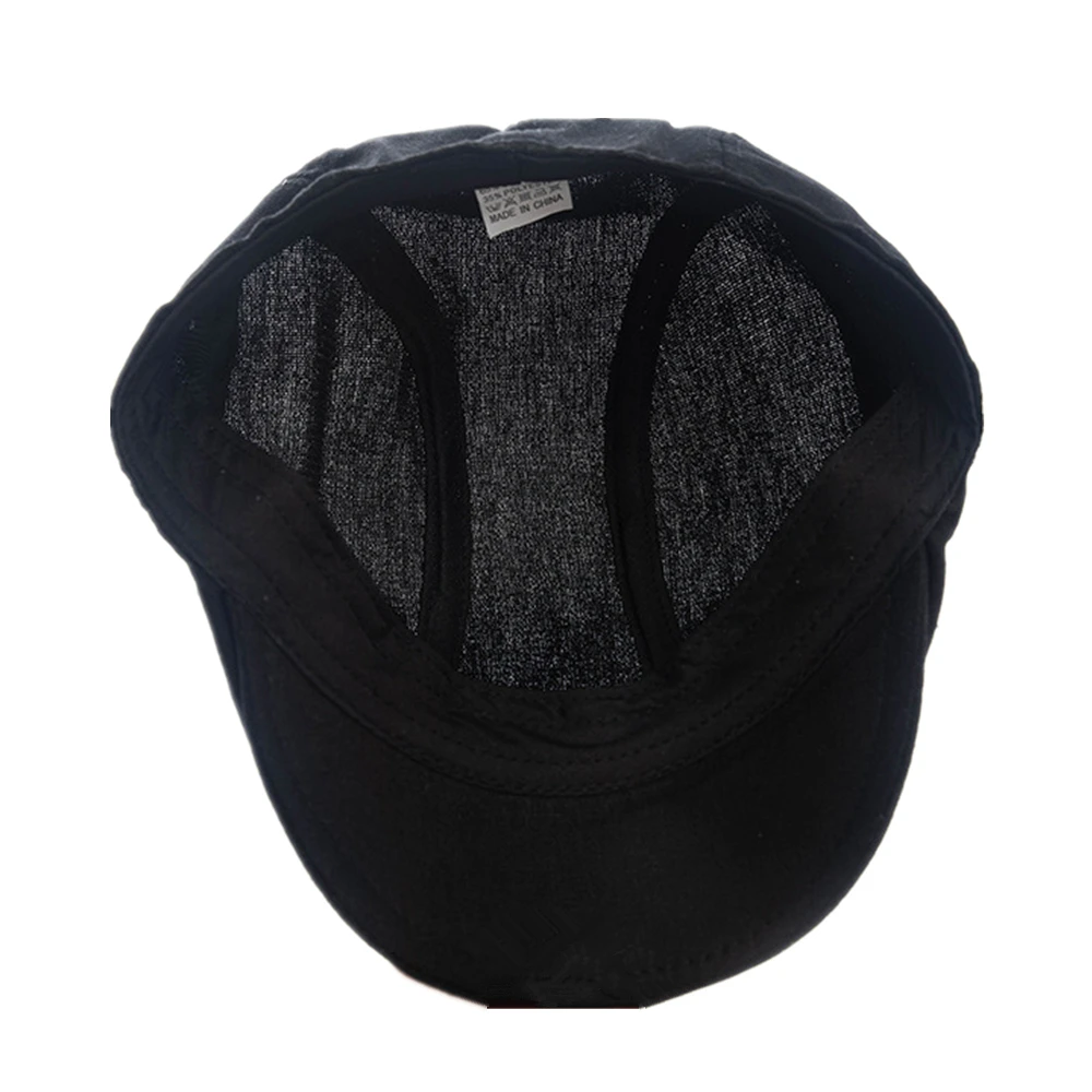 

BUTTERMERE White Spring Summer Berets Hat Men Women Linen Newsboy Caps Visors Cabbie Duckbill Vintage Ivy Flat Cap