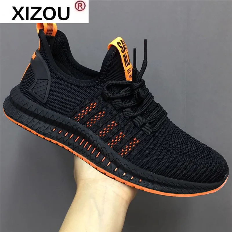 

XIZOU 2021 Autumn Winter Casual Men's Shoes Lightweight Comfortable Breathable Athletic Sneakers for Men Walking Running Shoes