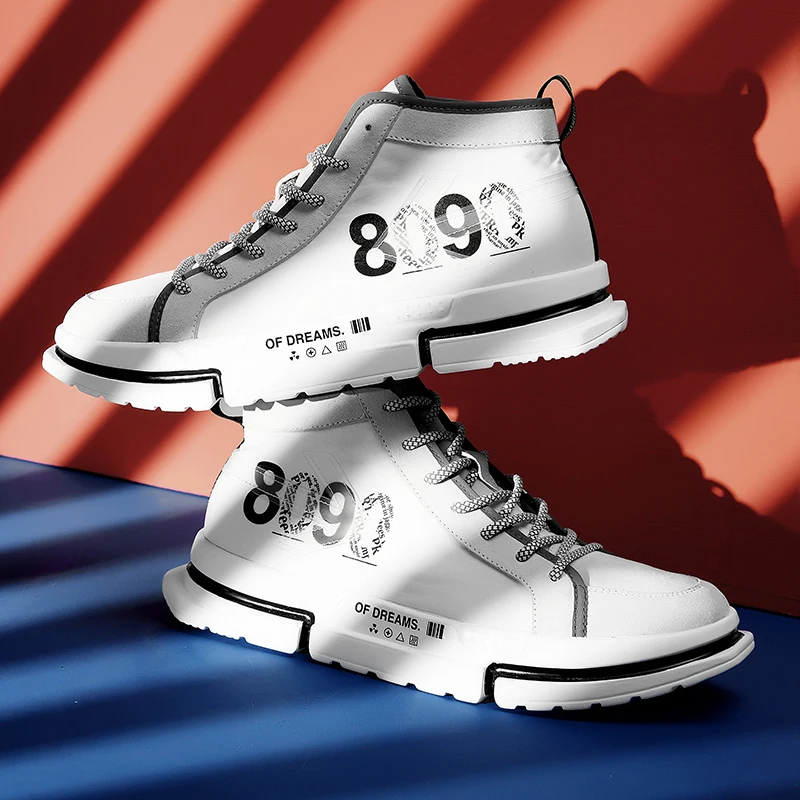 Мужская обувь дышащая дикая модная Студенческая повседневная высокая удобная на