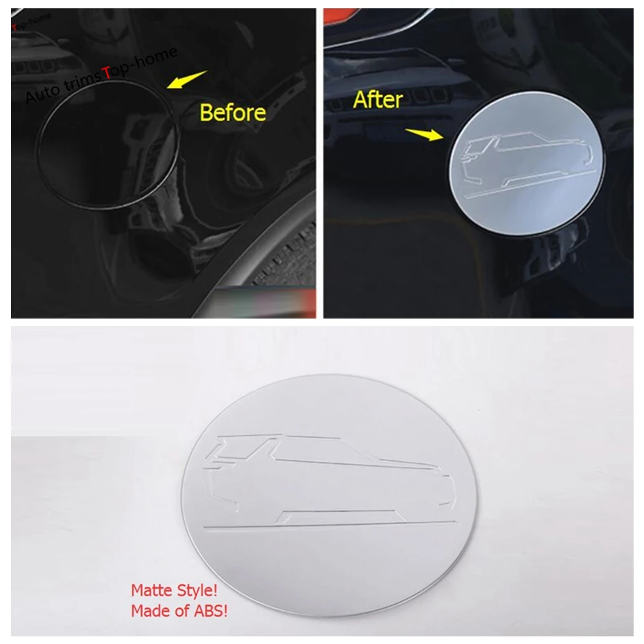 

Yimaautotrims Outside Oil / Gas / Tank Cover Trim Fit For Land Rover L462 Discovery 5 2017 - 2022 ABS Matte Chromium Styling