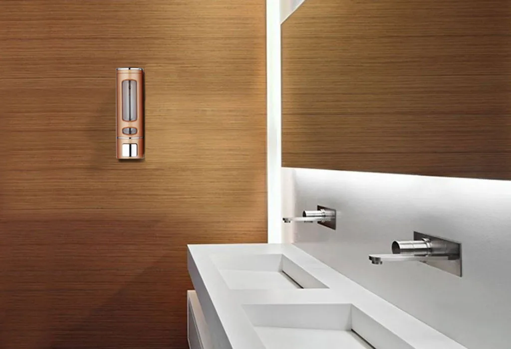 

Soap Dispenser Bathroom Dispensador 400ml Wall Mount Washing Lotion Soap Shampoo Hand Sanitizer Dispenser