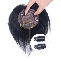 dianqi synthetic blunt bangs invisible seamless hairpieces female short fake top hair bb clip hair pieces for women fake wig