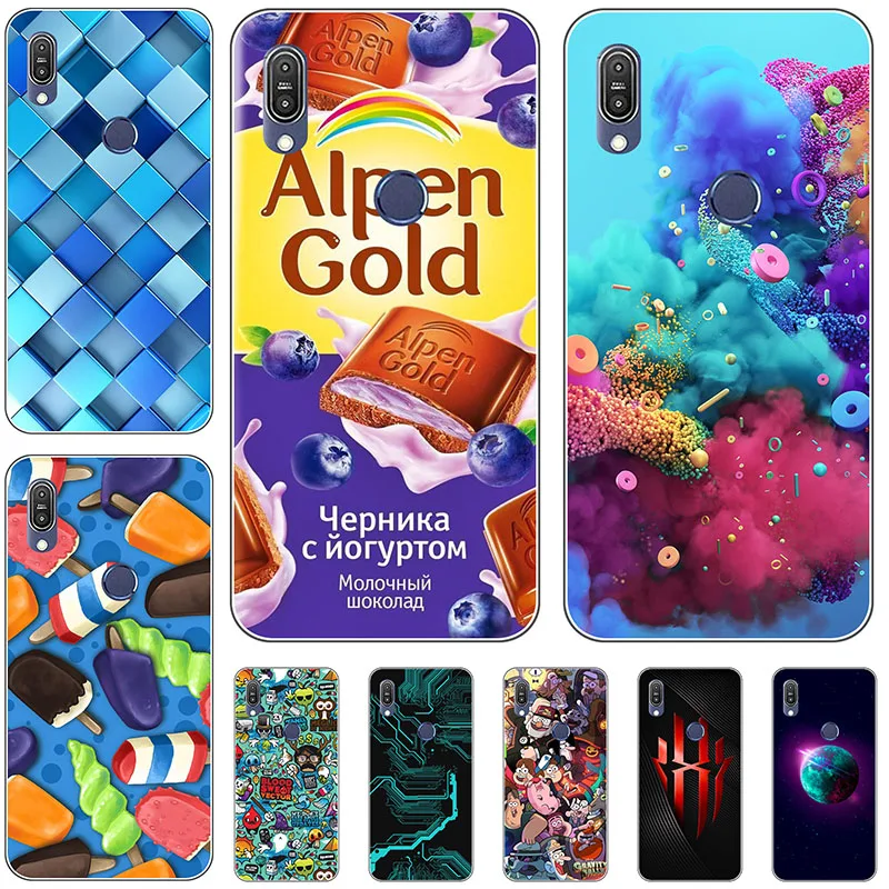 Чехол для телефона Asus Zenfone Max Shot Plus M2 ZB634KL 6 26 чехол 3D рельефный узор мягкий ТПУ s Coque |