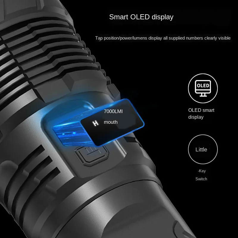 Verkaufen Zoom Super Helle Neue 3 * Xhp70 High Power Taschenlampe Aluminium Legierung Outdoor Wasserdicht 10000lm Power Fackel Lange Batterie Lebensdauer