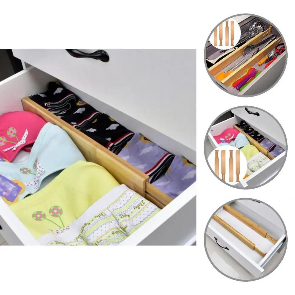 

Simple Retractable All Matched Fixable Inserting Long Drawer Organizer Drawer Organizer Separators Organizers 2Pcs/Set