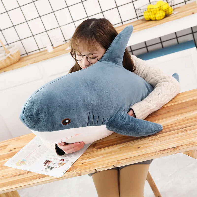 

15-140cm Shark Plush Toy Soft Stuffed Animal Pillow Birthday Gift Cushion Doll Children's Gift