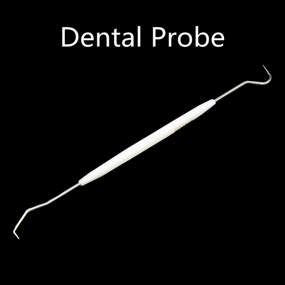 50 шт. 10 двухсторонний зубной Зонд из нержавеющей стали |