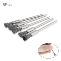 510 pcs mini stainless steel wire wheels brushes set polishing tools with handle and pen shape for cleaning grinding polished