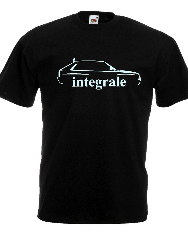 

T-Shirt Delta integrale Lancia Motors Car Evolution Black Cotton Man Gift
