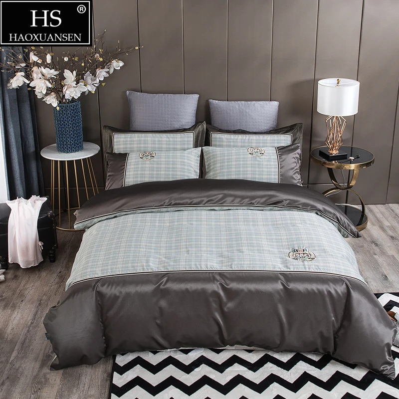 Delicate Lattice Design Cotton Bed Linen Duvet Quilt Cover Bedsheet/fitted Sheet Pillowcase