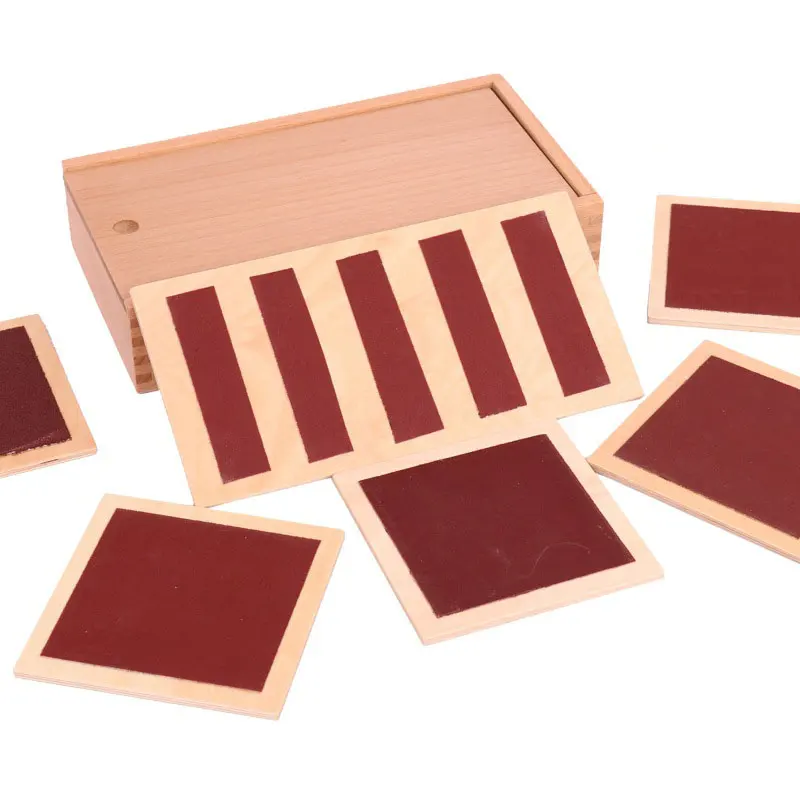 Деревянные игрушки Монтессори детская шероховатая гладкая фотография Обучающие