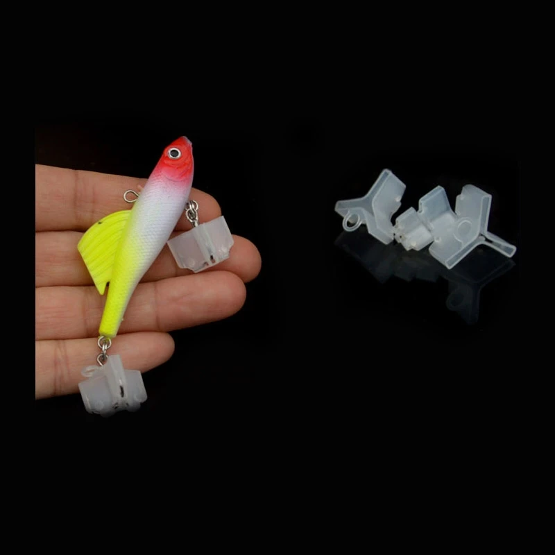 Рыболовные Крючки 50 шт./лот прочные рыболовные тройные белые чехлы шапки