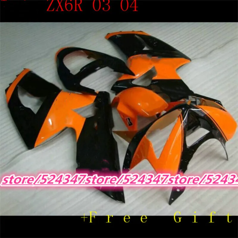 

Корпус для KAWASAKI NINJA ZX-6R 03-04 ZX-636 ZX600 ZX636 ZX 636 ZX6R 03 04 ZX 6R 2003 2004 оранжевый комплект обтекателей