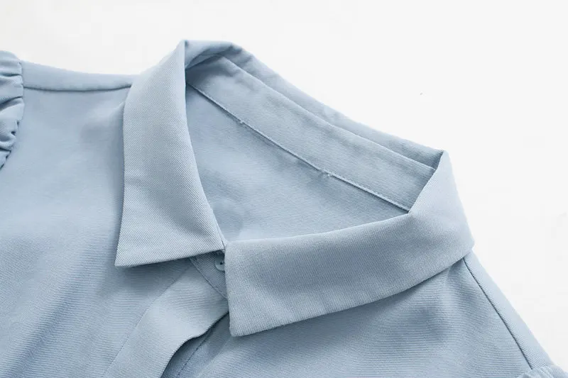 ZA женское осеннее платье длиной до колена 2019 новое рубашка с длинным рукавом и