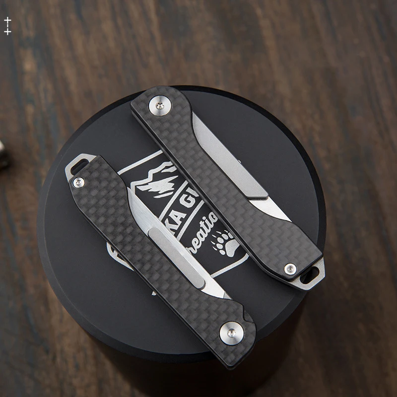 Складной нож из углеродного волокна портативный многофункциональный