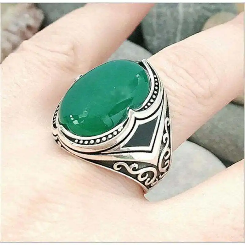 

Retro Silver Color Huge Ring Women Wedding Party Jewelry Sz 6-10 Female Band Rings Jewelry Glamour Gift