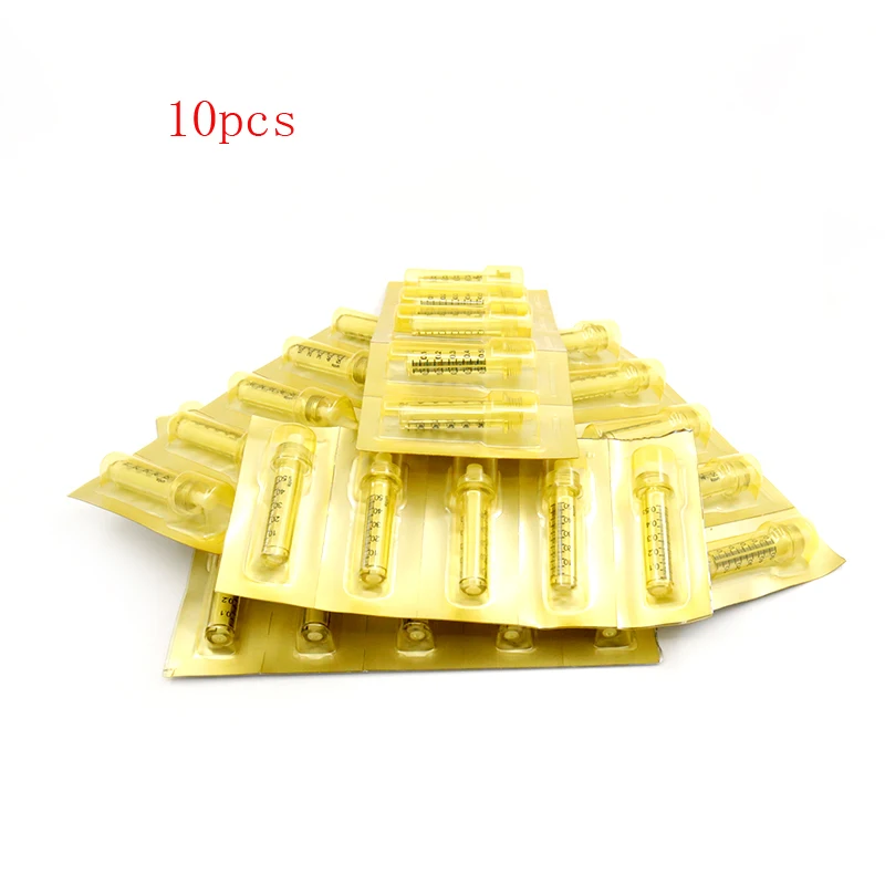 10pcs ampoule 0,5 мл ампульная головка, медицинский шприц, игла для гиалуронической ручки, стабилизатор, Пептидная терапия, форсунка и адаптер - Номер модели: 10pcs ampoule