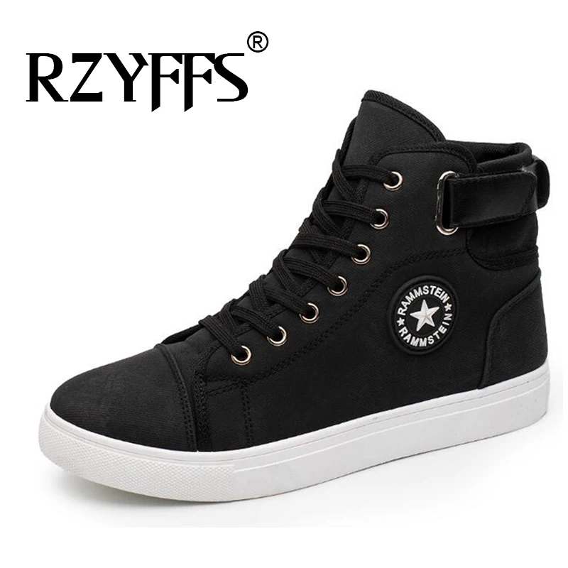 Мужская парусиновая обувь Классическая дышащая для скейтбординга с высоким