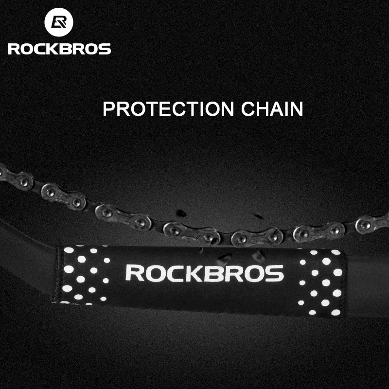 ROCKBROS для активного отдыха на велосипеде, велосипедная Рама, защитная крышка для цепи, защита от ударов, защита для велосипеда, Аксессуары для велосипеда, черный цвет