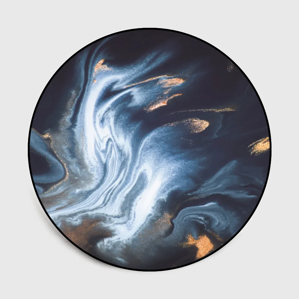

Marble Pattern Round Carpet Living Room Bedroom Floor Mats Children's Play Tapis Rug Door Home Balcony Mats Salon Bath Floor